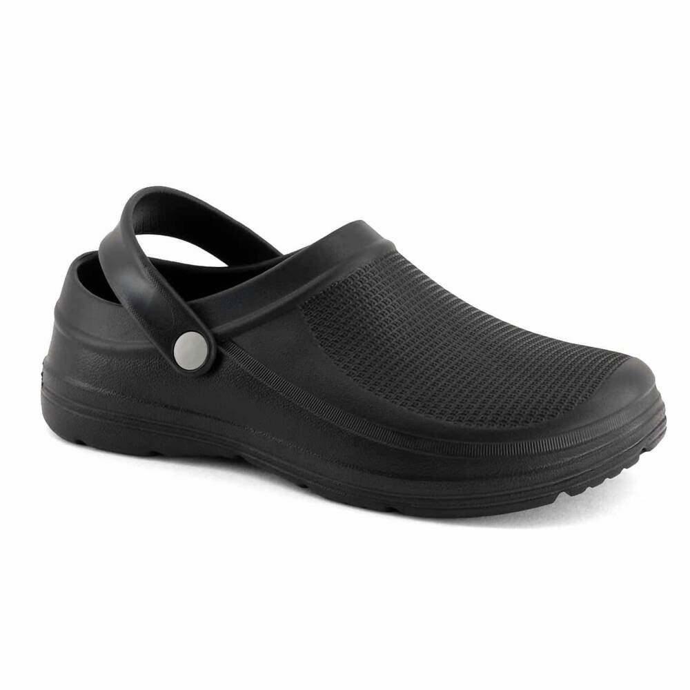 NEW FERRATO men's sling-back slip-on clog in black